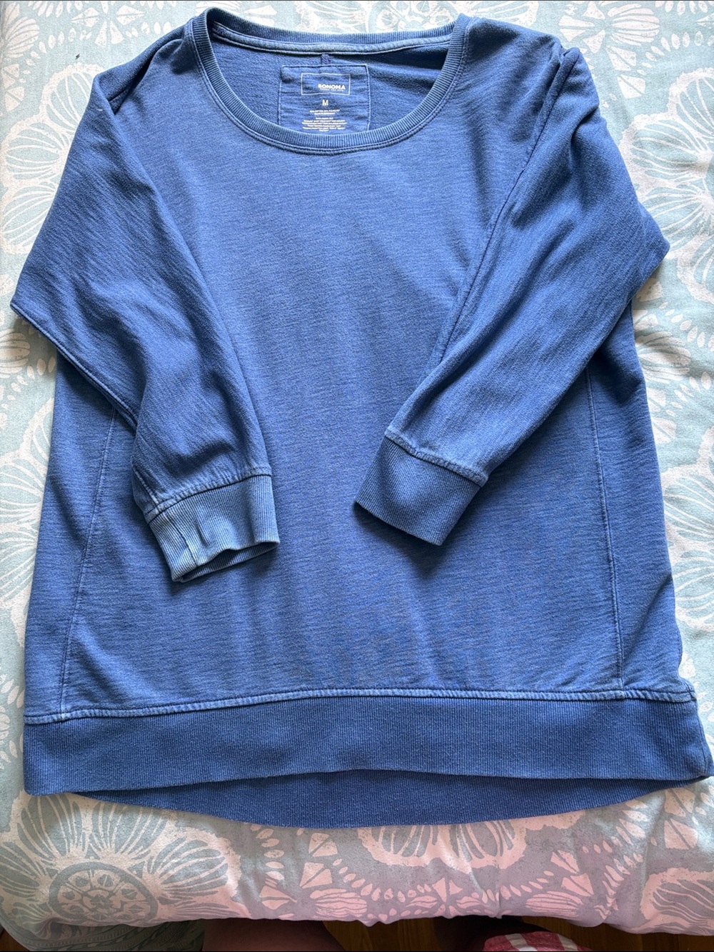 Sonoma Blue Scoopneck Crew Sweater